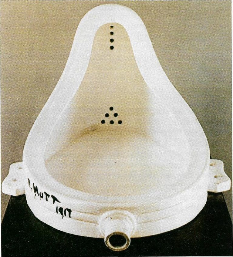 Marcel Duchamp, Fontaine, porcellana (1917).