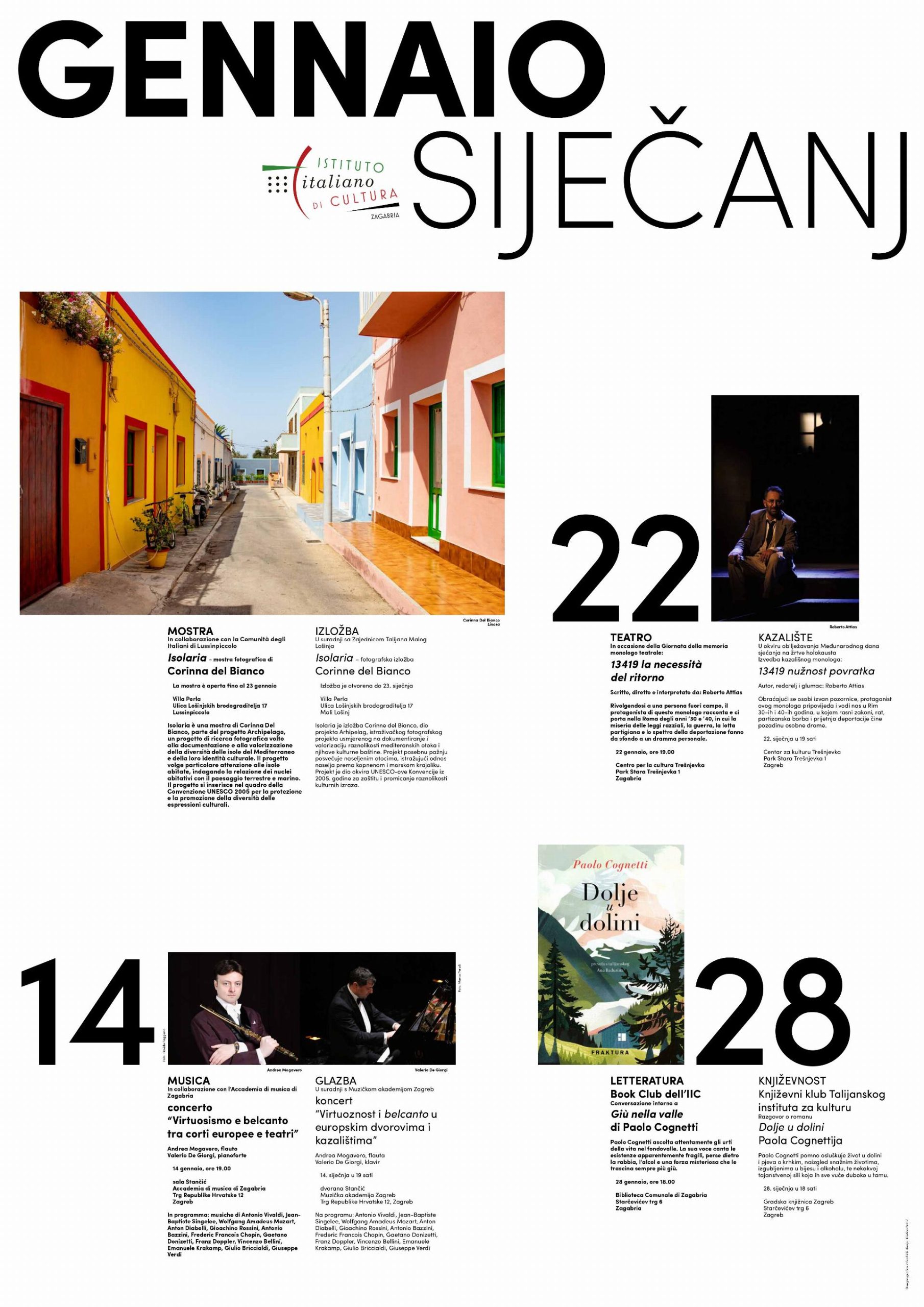 plakat eventi gennaio