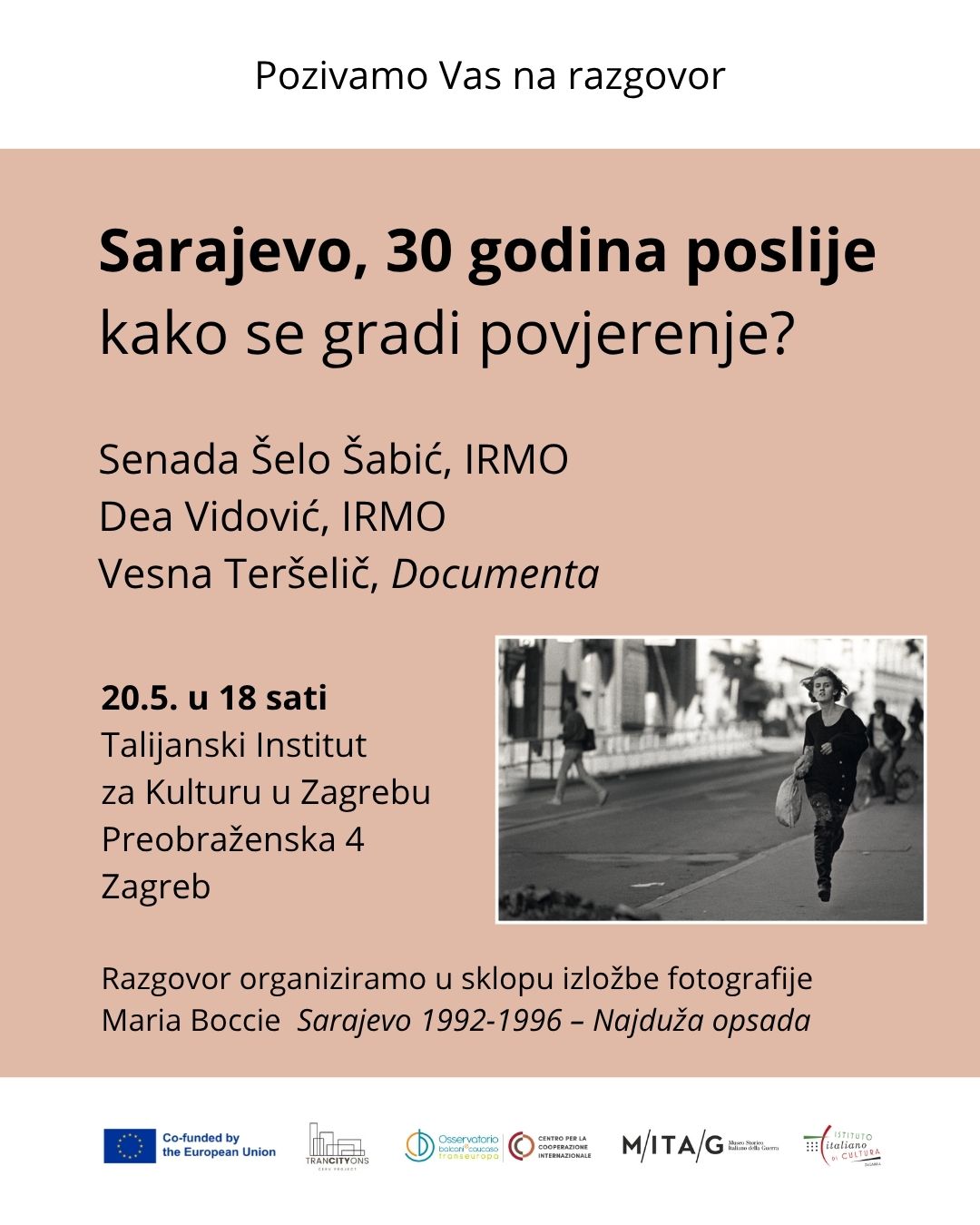 Poziv izlozba Mario Boccia razgovor